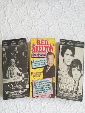 ❤️3/$12 Classic Movies VHS Red Skelton Set of 3